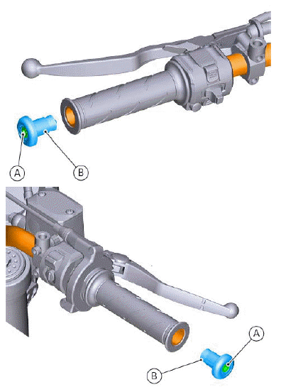 Handlebar assembly: throttle control