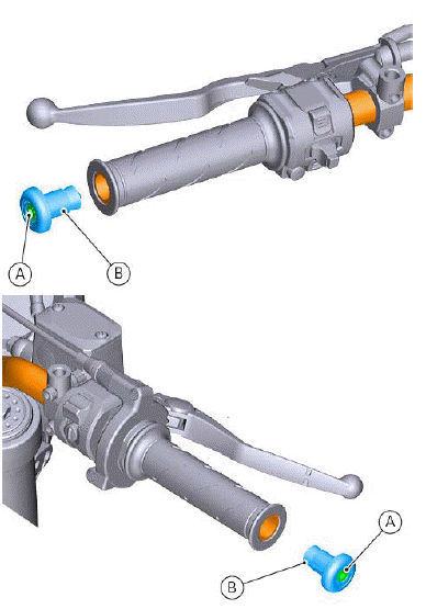 Handlebar assembly: throttle control