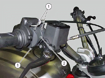 Handlebar assembly: throttle control