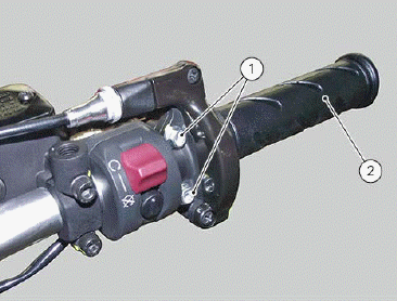 Handlebar assembly: throttle control