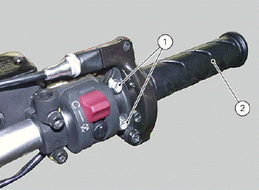 Handlebar assembly: throttle control