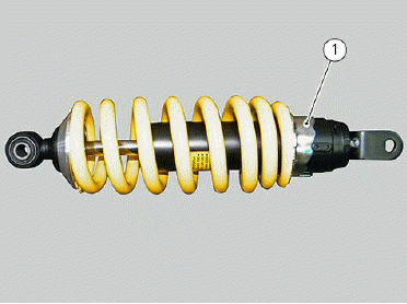 Rear shock absorber assembly