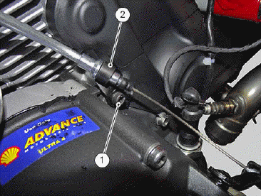 Handlebar assembly: clutch control