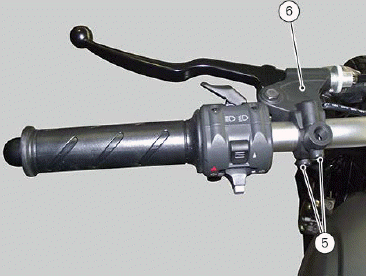 Handlebar assembly: clutch control