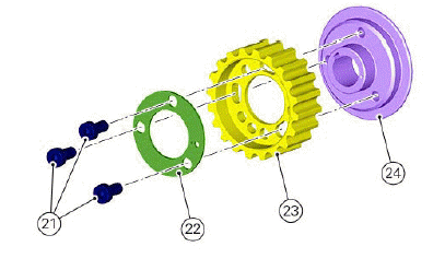 Cylinder head assembly: timing system