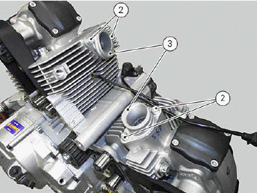 Cylinder head assembly: camshafts