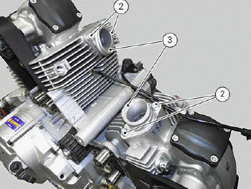 Cylinder head assembly: camshafts