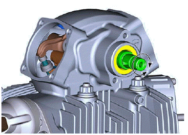 Cylinder head assembly: camshafts