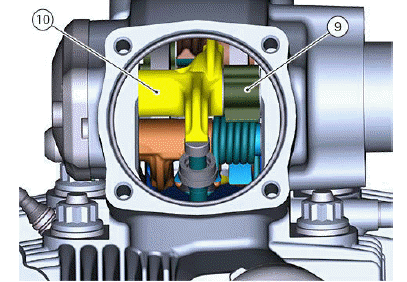 Cylinder head assembly: camshafts