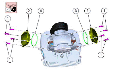 Cylinder head assembly: camshafts