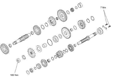 Exploded View - Input and Output Shafts