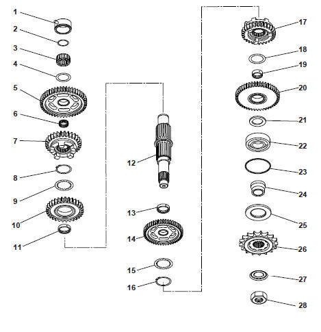 Exploded View - Output Shaft