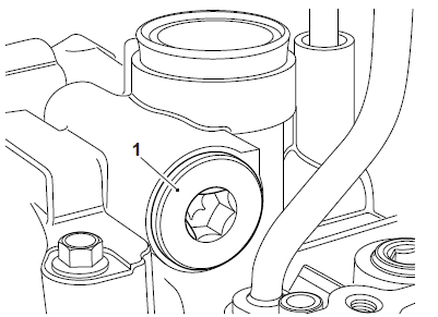 Oil Pressure Relief Valve - Removal