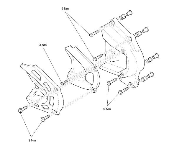 Exploded View - Sprocket Cover