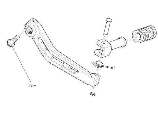 Exploded View - Gear Change Lever