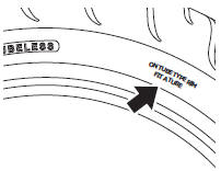 Typical Tyre Marking - Tubeless Tyre Suitable For Use With An Inner Tube