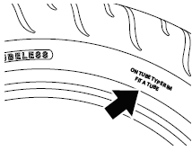 Typical Tyre Marking - Tubeless Tyre Suitable For Use With An Inner Tube