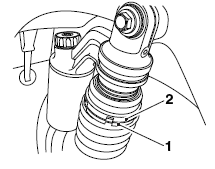 Rear Suspension Rebound Damping Adjustment - Thruxton R Only