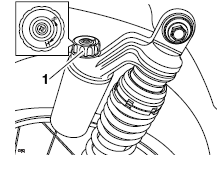 Rear Suspension Compression Damping Adjustment - Thruxton R Only