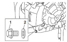 To change the engine oil (with or without oil filter cartridge replacement)